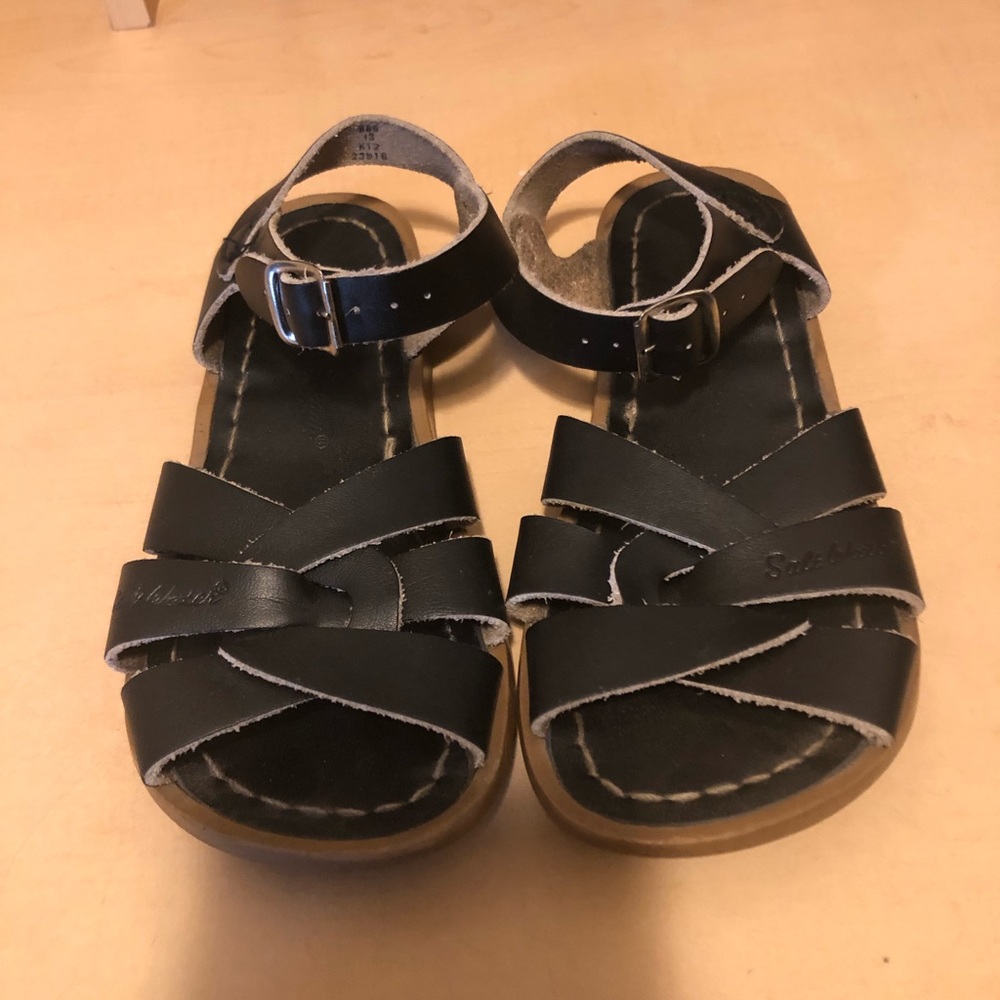 Salt Water Sandals, Kids 13, Black